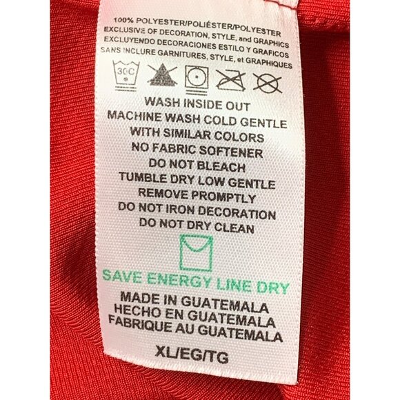 Kaepernick San Francisco 49ers NFL Team Apparel Red Jersey XL RT10285 GUC - Picture 4 of 9